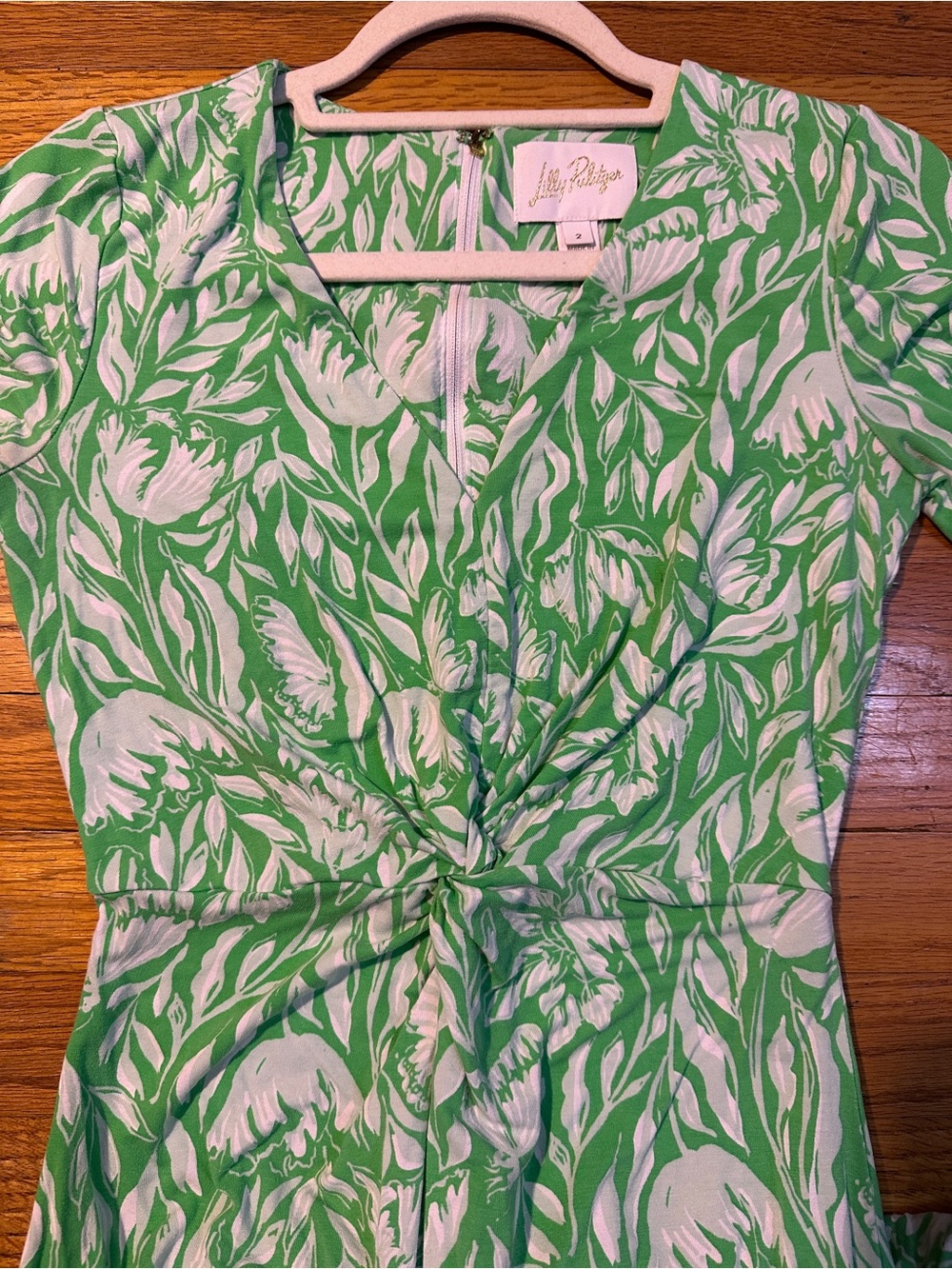 Lilly Pulitzer 2, Tilli Maxi Dress in "Fauna Green Tulip To Tango" PTP- 15.5" - Picture 7 of 7
